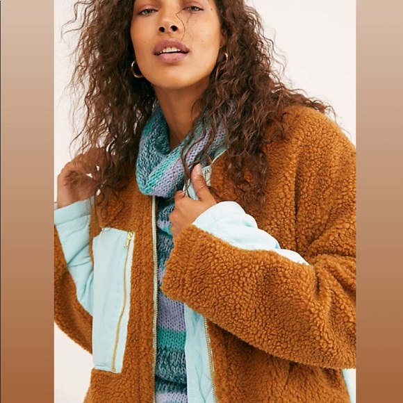 ⭐️SALE⭐️NWT FREE PEOPLE RIVINGTON SHERPA JACKET - Picture 3 of 7